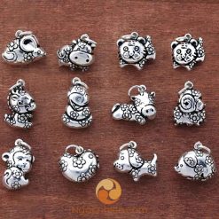 charm bạc 12 con giáp