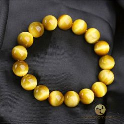 Vòng Tay Đá Mắt Hổ Vàng 12 ly