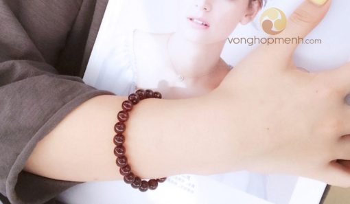 Vòng Tay Ngọc Hồng Lựu Garnet 8 ly
