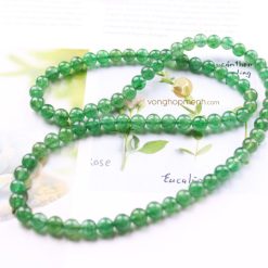Tràng hạt thạch anh dâu tây xanh 6 ly