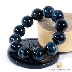 Vòng Tay Mắt Hổ Xanh Đen 16 ly