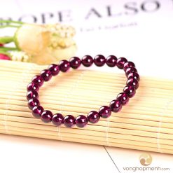 Vòng Đá Ngọc Hồng Lựu (Garnet) 6 ly