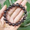 Vòng Tay Đá Thạch Anh Tóc Đen 12 ly, chuẩn 5A