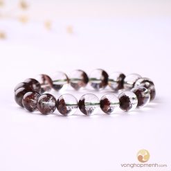 Vòng Tay Đá Thạch Anh Ưu Linh Nâu Đỏ 10 ly