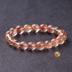 Vòng Tay Đá Thạch Anh Tóc Đỏ (Nhiều tóc) 8 ly