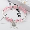 Vòng Tay TAH4715 (Đá thạch anh hồng mix charm Dreamcatcher Bạc 925)