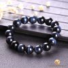 Vòng Tay Đá Mắt Hổ Xanh Đen (Đá mắt chim ưng) 10 ly - vòng phong thủy
