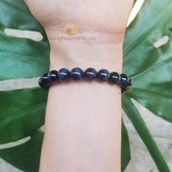Vòng Tay Đá Mắt Hổ Xanh Đen 8 ly - Vòng phong thủy