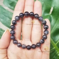 Vòng Tay Thạch Anh Tóc Đen 8 ly, 3A - vòng phong thủy