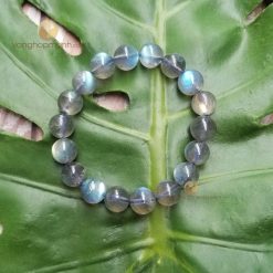 Vòng tay Đá Mặt Trăng Xám (Xà Cừ) 10 ly