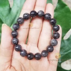 Vòng Tay Thạch Anh Tóc Đen 10 ly, chuẩn 3A - vòng phong thủy