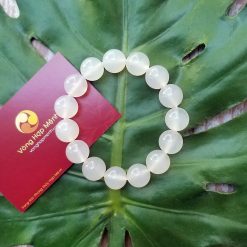 Vòng mã não trắng 14 ly, đá Agate