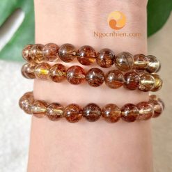 Chuỗi Thạch Anh nâu tóc đỏ