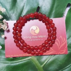 Chuỗi đeo tay đá mã não đỏ 6 ly - vonghopmenh