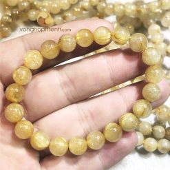 Vòng Tay Đá Thạch Anh Tóc Vàng 6 ly, 4A