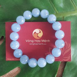 Vòng Đá Aquamarine 12 ly vòng phong thủy vonghopmenh