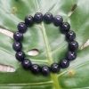 Vòng Tay Đá Kim Sa Đen 12 ly ánh xanh tím - vòng tay phong thủy