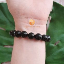 Vòng Tay Đá Mã Não Đen 10 ly