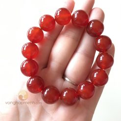 Vòng Mã Não Đỏ 14 ly - vòng tay phong thủy