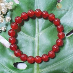 Vòng Tay Đá Mã Não Đỏ 8 ly - vòng phong thủy