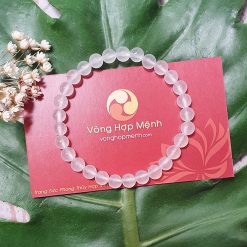 Vòng mã não trắng 6 ly - vonghopmenh