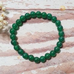 Vòng Đá Mã Não Xanh 6 ly - vòng tay phong thủy cho nữ mệnh Mộc
