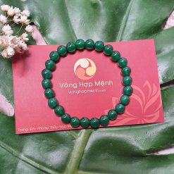 Vòng Mã Não Xanh 6 ly - vonghopmenh