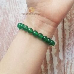 Vòng Đá Mã Não Xanh 8 ly - vòng tay phong thủy