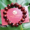 Vòng Tay Đá Mắt Hổ Đỏ Nâu 12 ly - vòng phong thủy ngocnhien