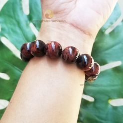Vòng Đá Mắt Hổ Đỏ Nâu 16 ly - vòng phong thủy