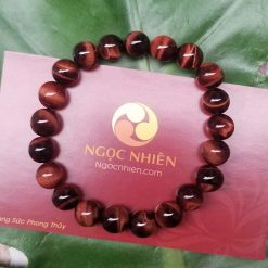 Vòng Đá Mắt Hổ Đỏ Nâu 8 ly - vòng tay phong thủy ngocnhien