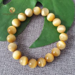 Vòng Tay Đá Mắt Hổ Vàng 10 ly - vòng phong thủy