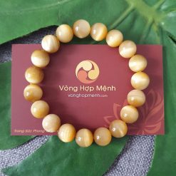 Vòng Đá Mắt Hổ Vàng 10 ly - vòng tay phong thủy