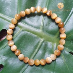 Vòng Đá Mắt Hổ Vàng 6 ly - vòng phong thủy cho nữ