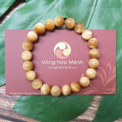 Vòng Tay Đá Mắt Hổ Vàng 8 ly - vonghopmenh