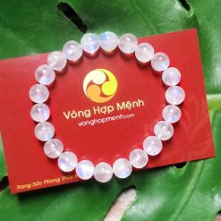 Vòng Đá Mặt Trăng Trắng Moonstone 8 ly - vonghopmenh