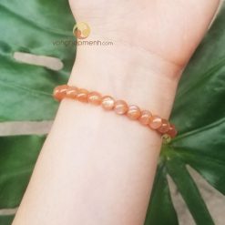 Vòng Đá Sunstone 6 ly - vong phong thuy vonghopmenh