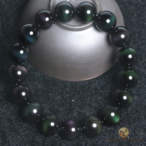 Vòng Tay Đá Núi Lửa Obsidian Đa Sắc 10 ly - Vòng phong thủy