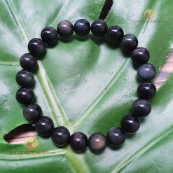 Vòng Tay Đá Núi Lửa Obsidian Đa Sắc 8 ly - Vòng phong thủy cho nữ mệnh mộc và thủy