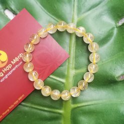 Vòng Thạch Anh Tóc Vàng 8 ly, chuẩn 4A - vonghopmenh