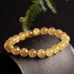 Vòng Đá Thạch Anh Tóc Vàng 8 ly, chuẩn 5A - Vòng phong thủy