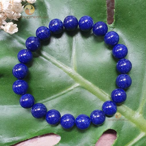 Vòng Đá Thanh Kim Lapis Lazuli 8 ly - vòng phong thủy cho nữ mệnh Thủy